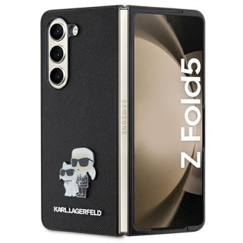 Samsung Galaxy Z Fold 5 ( SM-F946B/DS ) Karl Lagerfeld Saffiano Karl&Choupette Pin Case Cover, Black | Чехол...