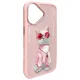Чехол Nimmy Glasses Cool Cat для iPhone 16, Розовый