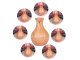 Air Humidifier and Aroma Diffuser with RGB Backlight, USB, Light Brown