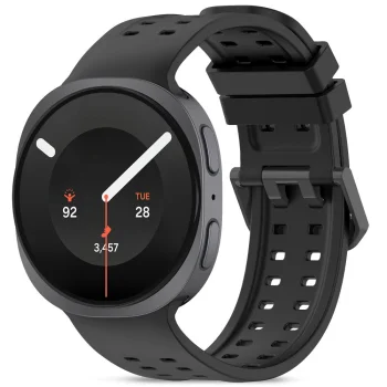 Tech-Protect Silicone Air siksniņa pulkstenim Samsung Galaxy Watch (40/44/46 mm), melna