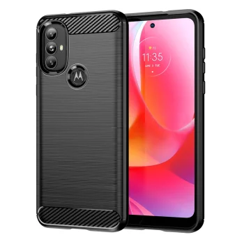 Elastīgs vāciņš Motorola Moto G Power 2022 Carbon Case, melns