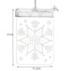 3D LED Snowflake Window Light Christmas Decoration, Battery Operated