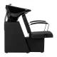 Frizieru izlietne Hair System Edge Noir ar krēslu, melna