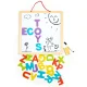 Магнитно-меловая доска 3в1 Ecotoys с буквами