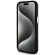 Karl Lagerfeld Silicone Metal Script Logo vāciņš iPhone 15 - Melns