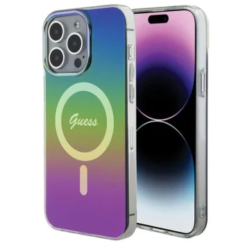 Чехол Guess для iPhone 15 Pro Max IML Iridescent MagSafe, разноцветный