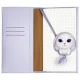 Nimmy Big Eyed Pet 2.0 Rabbit piezīmju grāmatiņa un pildspalva, violeta