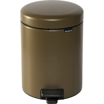 Мусорное ведро с педалью Brabantia NewIcon 5 л, Warm Brass