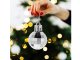 Christmas Tree Baubles, White and Silver, Unbreakable, 36 pcs Set, 3 cm