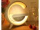 Настольная RGB LED лампа с индукционной зарядкой, Bluetooth колонкой и...