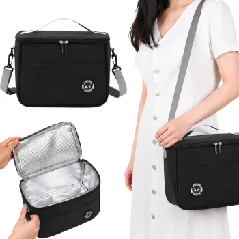 Thermal Lunch Bag 25x18x14 cm, Black
