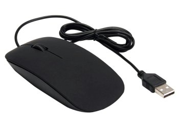 USB оптическая мышь SLIM 1200 DPI, черная