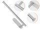 Self-Adhesive Paper Towel Holder Wall Mount for Kitchen, Silver