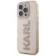 Karl Lagerfeld iPhone 16 Pro Max vāciņš IML Rhinestones Logo, rozā