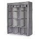 Large Fabric Wardrobe with Shelves and Hanging Rail Clothes Organizer ModernHome