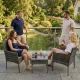 Комплект садовой мебели MultiGarden, 2 стула и столик, серый