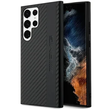 Samsung Galaxy S23 Ultra (SM-S918) AMG Carbon Stripe&Embossed Case Cover (AMHCS23LBLSCA), Black | Telefona Maciņš...
