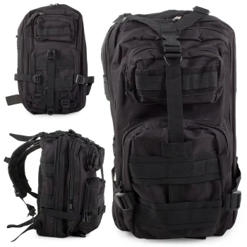Taktisks militārais mugursoma survival, 30L, melns