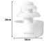 Wireless Air Humidifier and Aroma Diffuser with LED Lamp and Fountain Effect