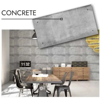 Декоративная стеновая панель CONCRETE, 500 x 1000 x 3 мм