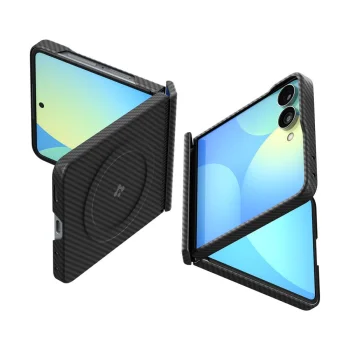 Spigen AirSkin Aramid MagFit vāciņš Samsung Galaxy Z Flip 8, melns