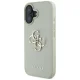 Чехол Guess Grained Big 4G Logo Small Classic Logo для iPhone 16, зеленый