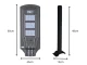 LED solar street lamp with remote, motion and dusk sensor, IP65