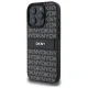 DKNY iPhone 16 Pro Max Case Texture Pattern Tonal Stripe, Black