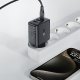 Acefast A57 PD 35W GaN lādētājs 2 x USB-A + USB-C ar 3 portiem - melns