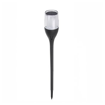 Saules dārza lāpa Forever Light SUNARI FLS-230 ar liesmas efektu, melna