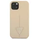 Guess Saffiano Triangle Logo vāciņš iPhone 14 Plus, bēšs
