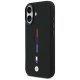 BMW M silikona MagSafe maciņš ar trīskrāsu līniju iPhone 17 – melns | Phone Case Cover