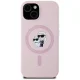 Чехол Karl Lagerfeld Silicone Karl&Choupette MagSafe для iPhone 15, Розовый