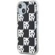 DKNY iPhone 15 Plus / 14 Plus vāciņš IML Checkered Mono Pattern, melns