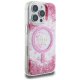Guess HC Resin Bottom Glitter MagSafe vāciņš iPhone 16 Pro Max – rozā | Phone Case Cover