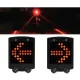 Велосипедный LED-фонарь с поворотником и лазером