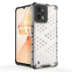 Чехол для Realme C31 Honeycomb гибридный, прозрачный