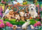 CASTORLAND Jigsaw Puzzle " Pets in the park" for Children, 180 pieces