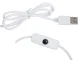 Настольная лампа 24 LED с прищепкой, USB, Белый/Серебристый