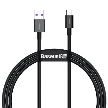 Baseus Superior Series USB to USB Type C Data Charging Cable, 66W, 1m, Black | Lādētājvads Datu Pārraides Kabelis