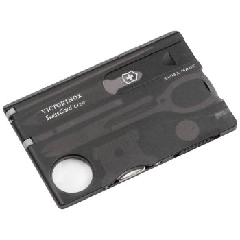 Многофункциональная карта Victorinox SwissCard Lite, Black Transparent