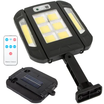 LED Solar Lamp with Motion and Dusk Sensor, 136 LED, Remote Control