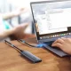 Корпус для M.2 NVMe SSD Ugreen CM400 USB 3.2 Gen 2 (10 Гбит/с) с кабелем USB-C 0.5м, серый