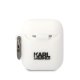 Karl Lagerfeld AirPods Case Silicone Choupette Head 3D White