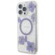 Guess Resin Flowers MagSafe iPhone 16 Pro Max Case - Purple