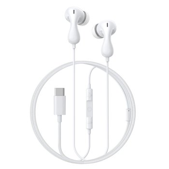 Baseus Encok CZ20 vadu USB-C austiņas ausī ievietojamas - baltas
