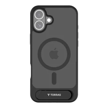 Чехол Torras Pstand для iPhone 16 с подставкой, черный