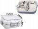 Electric Heated Lunchbox, 12V/220V, 900 ml, White
