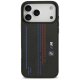 Чехол BMW для iPhone 17 Pro Max M Kevlar Lines & Logo MagSafe, черный