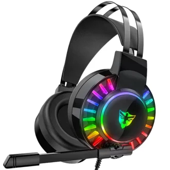 Vadu spēļu austiņas ar 7.1 skaņu, RGB LED apgaismojumu un mikrofonu